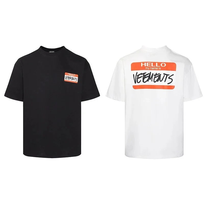 Vetements Hello My Name Is T-S