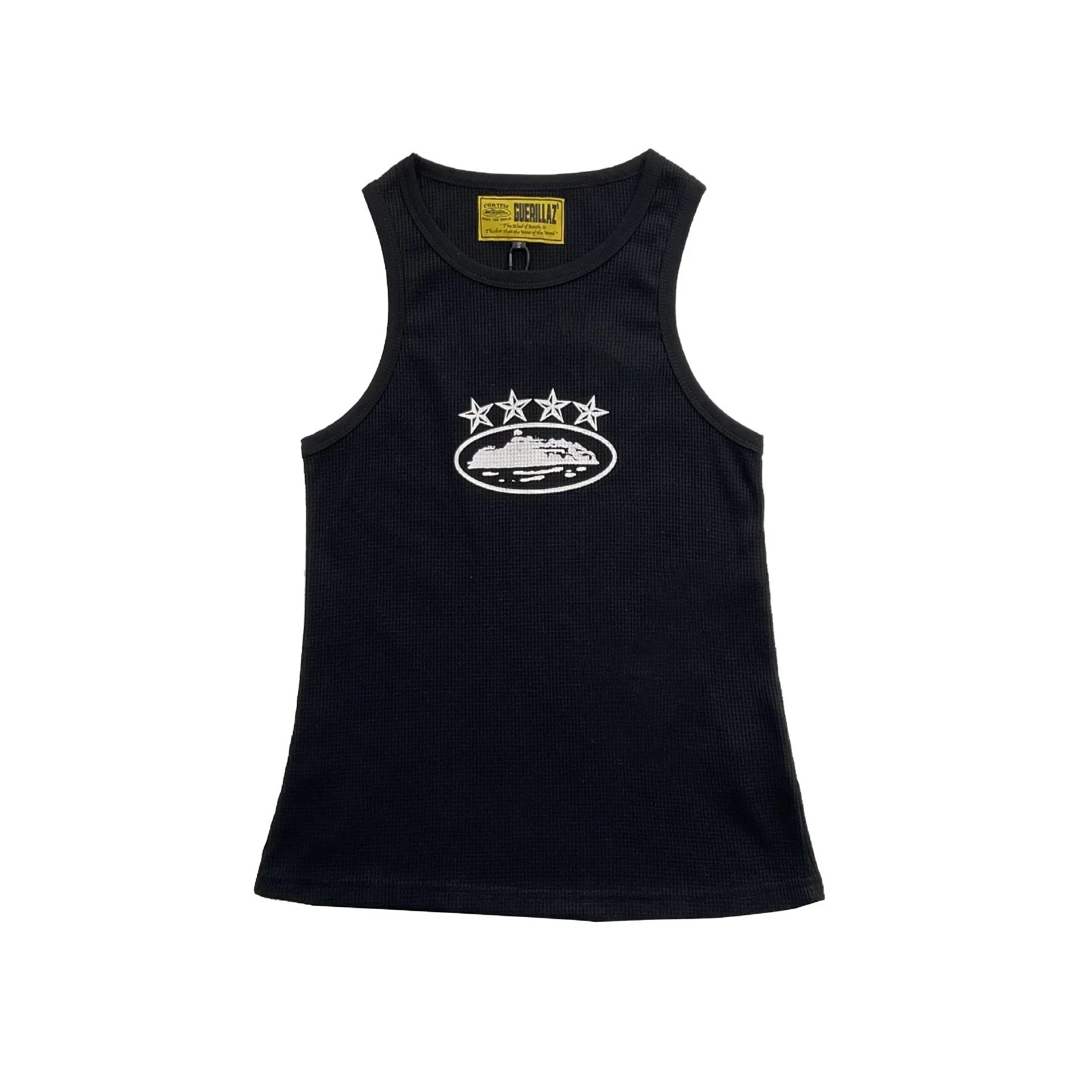 Corteiz Vests Ribbed Tank Top — 5095 black