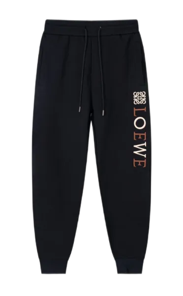 Loewe Logo-Print Black Sweatpants - 1