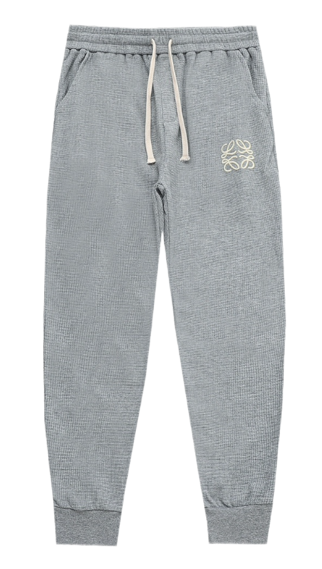 Loewe Anagram Sweatpants Black with Beige Stripe - 6
