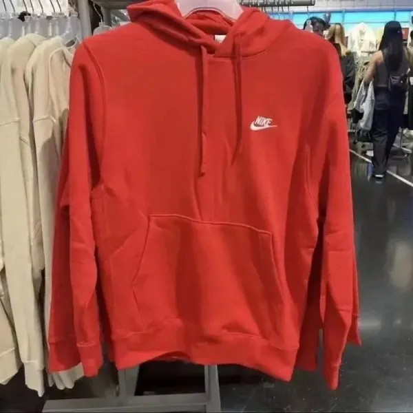 Nike Sportswear Club Fleece Hoodie Red - 1