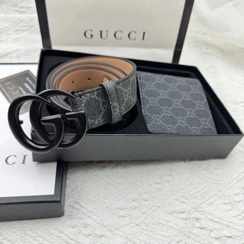 Gucci Belts GG monogram belt with Double G buckle image 11