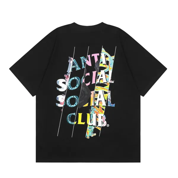 Anti Social Social Club Shattered Logo Black T-Shirt - 1