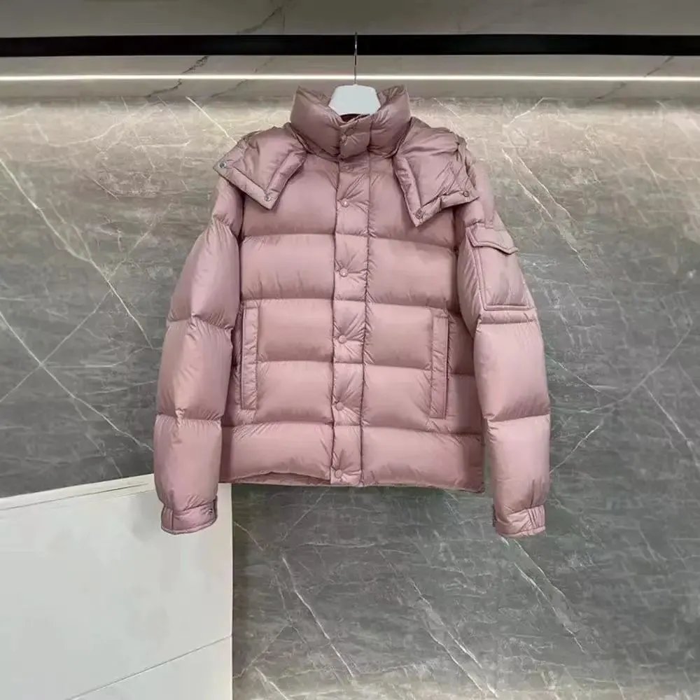 Moncler Mayfair Navy Button-Front Down Jacket - 30