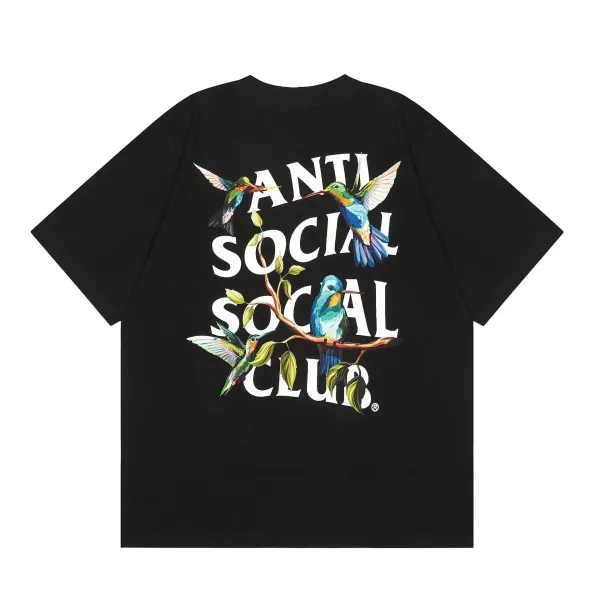 Anti Social Social Club Hummingbird Graphic Black T-Shirt - 1
