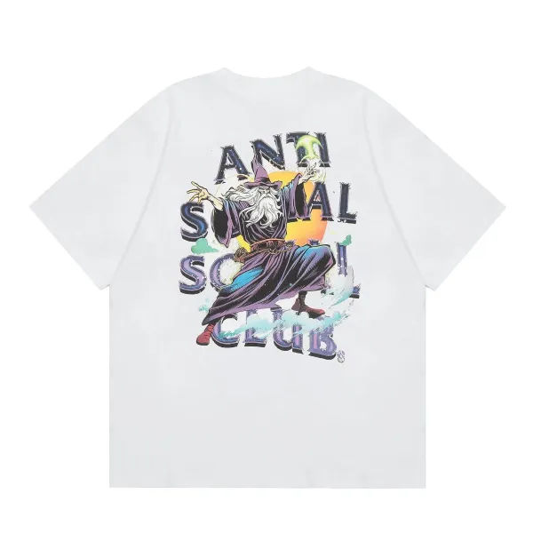 Anti Social Social Club Wizard Graphic White T-Shirt - 1
