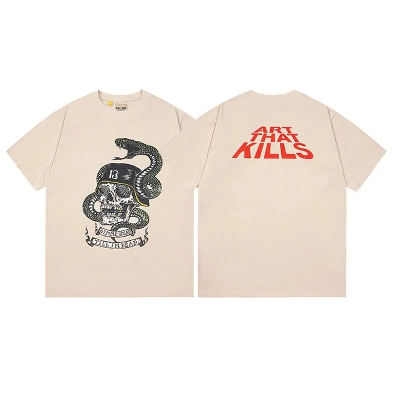 Gallery Dept. T-Shirts Graphic Print Short-Sleeve T-Shirt — G449 apricot color