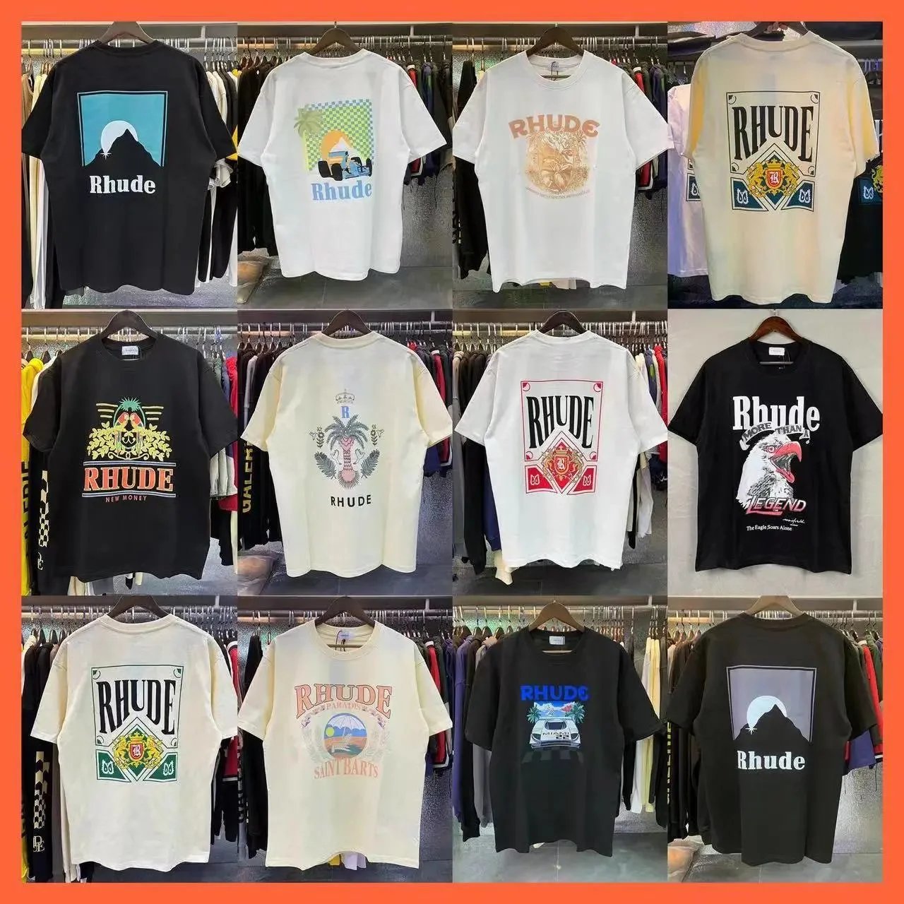 Rhude Graphic T-Shirts [40 sty