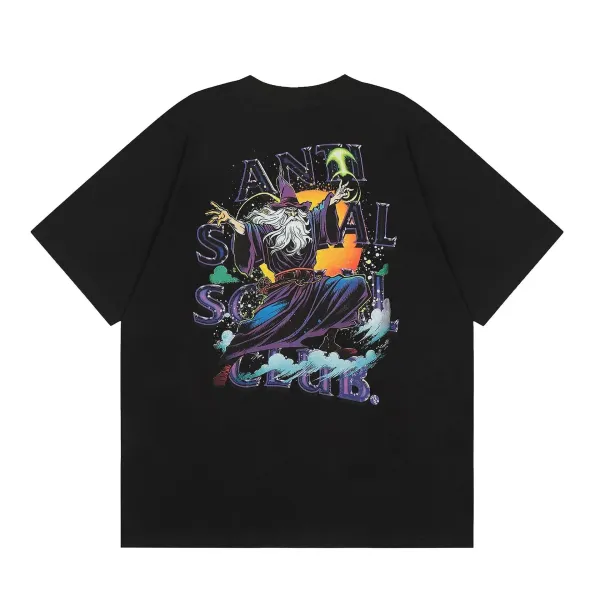 Anti Social Social Club Wizard Graphic Black T-Shirt - 1