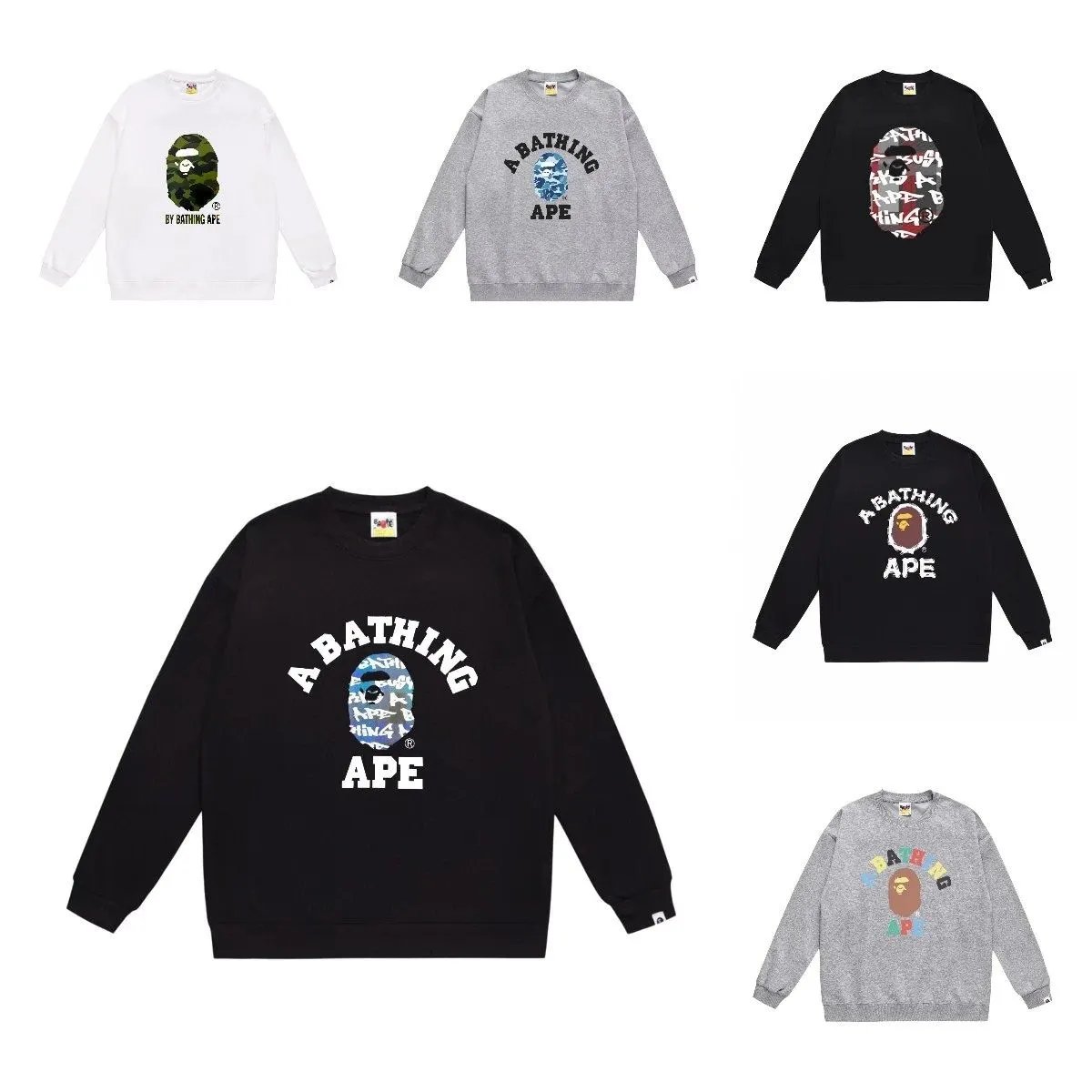 A BATHING APE 1st Camo Crewnec