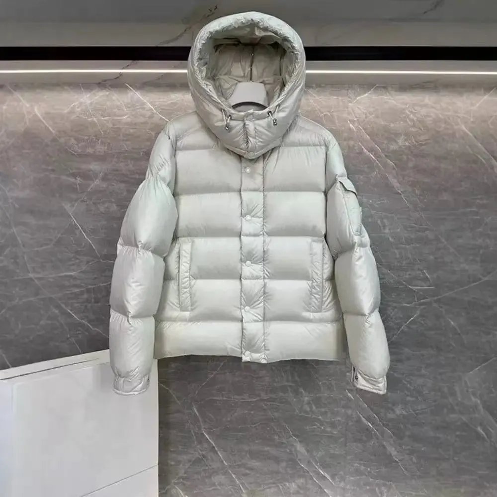 Moncler Mayfair Navy Button-Front Down Jacket - 29