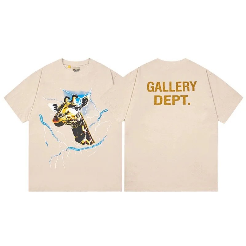Gallery Dept. T-Shirts Graphic Print Short-Sleeve T-Shirt — G450 apricot color