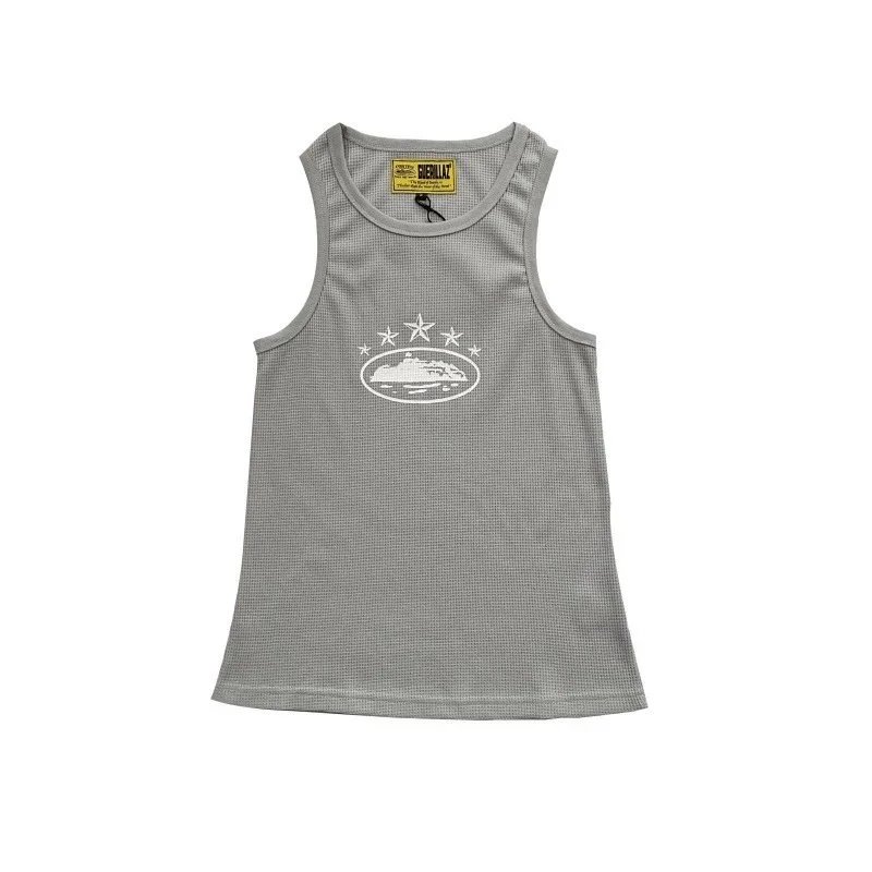 Corteiz Vests Ribbed Tank Top — 5093 gray