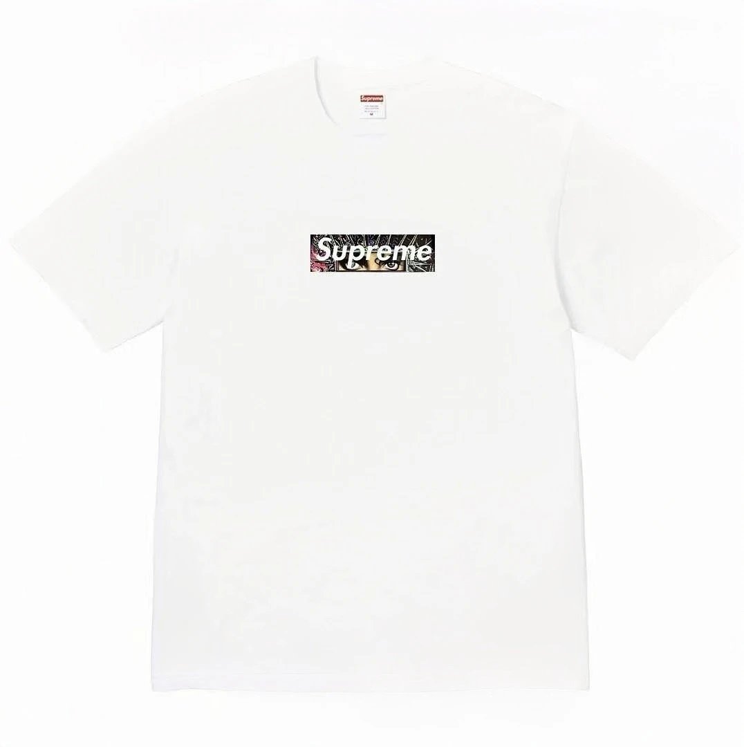 Supreme T-Shirts Sheep Print — Supreme × Michael collaboration FW25 front-chest letter-print relaxed-fit _8