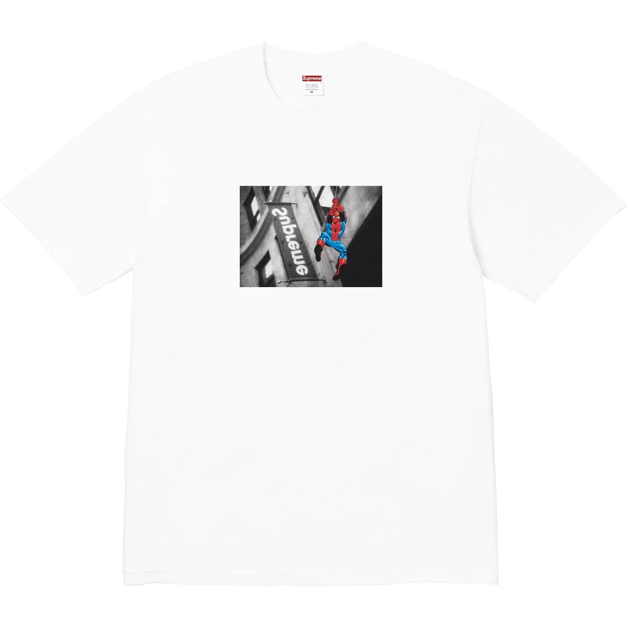 Supreme T-Shirts Sheep Print — Supreme SS26 Spider-Man print comfortable short-sleeve T-shirt, unisex, white