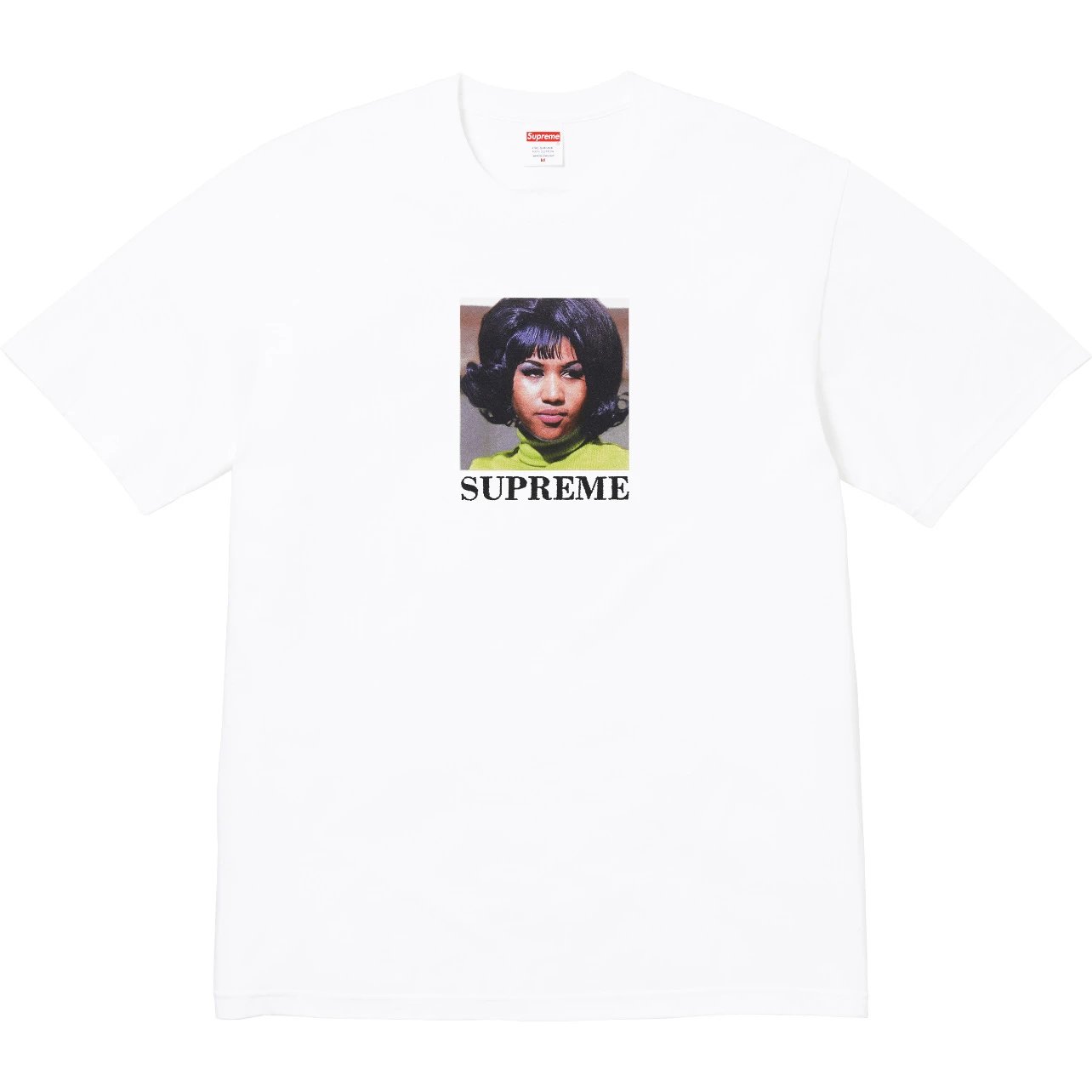 Supreme T-Shirts Sheep Print — Supreme SS26 minimalist, versatile portrait-print, comfortable crew-neck short-sleeve T-shirt—unisex in white.