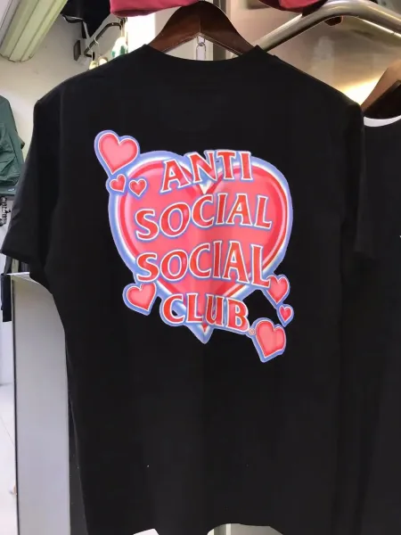 Anti Social Social Club Heart Logo Black T-Shirt - 1