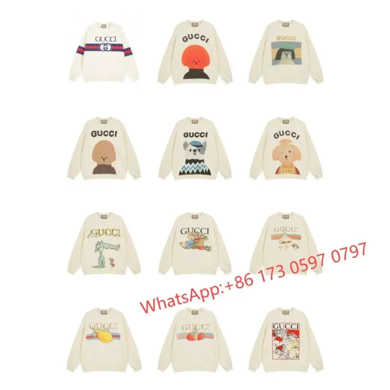 Gucci Dog Print Sweatshirts [3