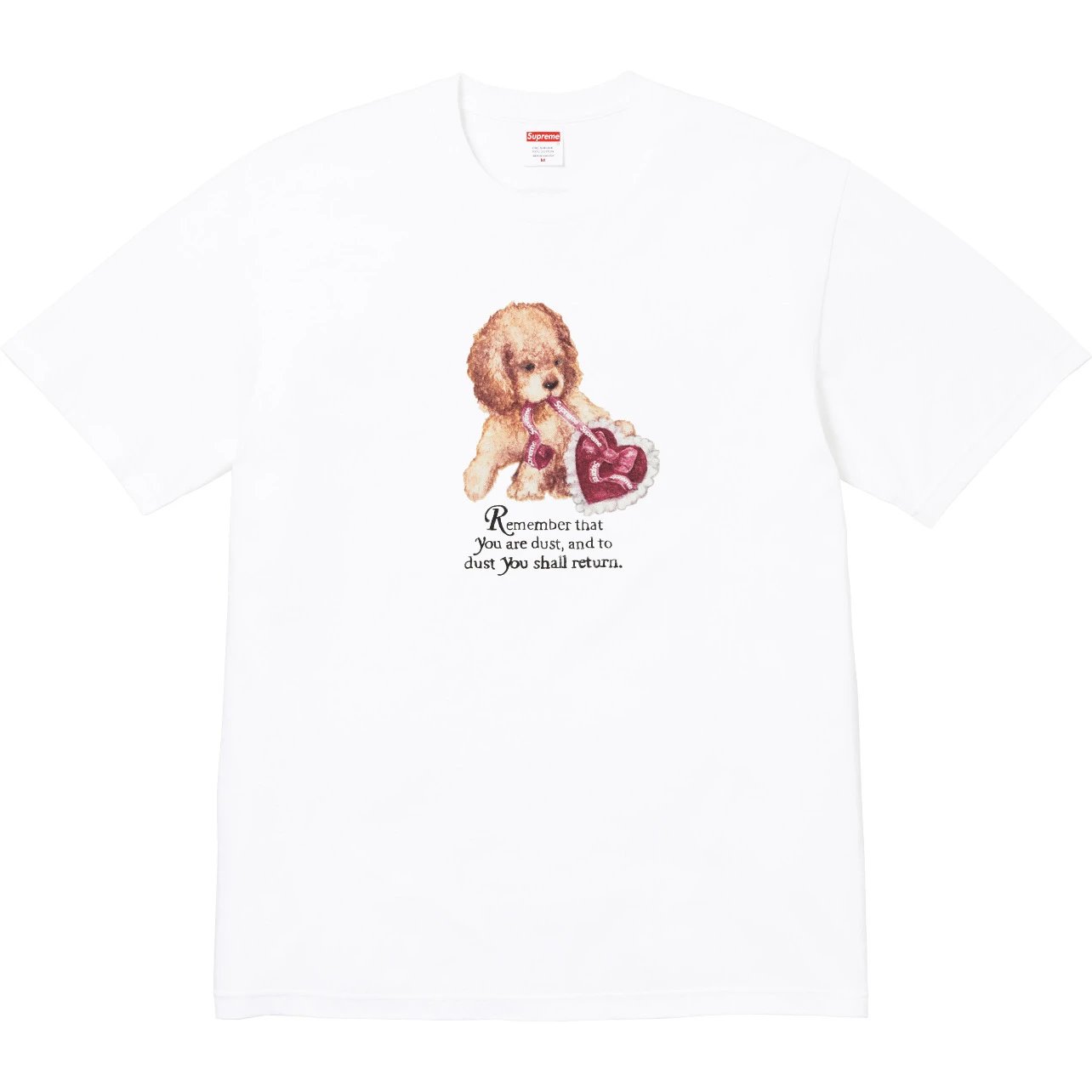 Supreme T-Shirts Sheep Print — Supreme Winter T‐shirt Collection FW25: Crew-neck, comfortable animal‐pattern printed short‐sleeve T‐shirt in white, unisex.
