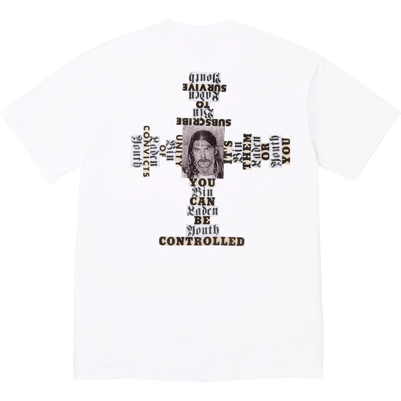 Supreme T-Shirts Sheep Print — Supreme FW25 crew-neck, comfortable short-sleeve T-shirt with a character print on the back, unisex, in white.