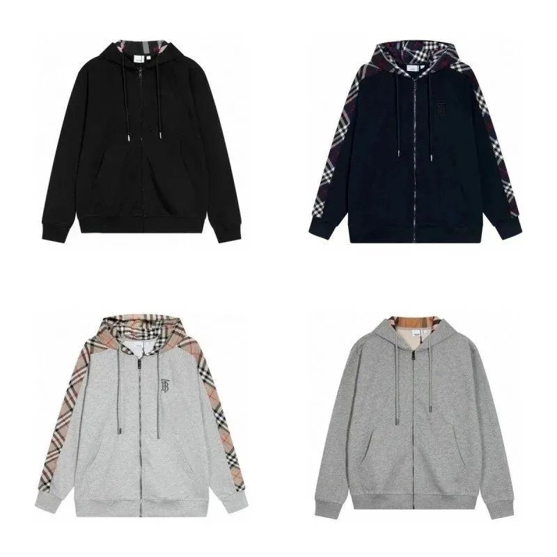 Burberry Check Panel Zip-Up Hoodie [39 styles]