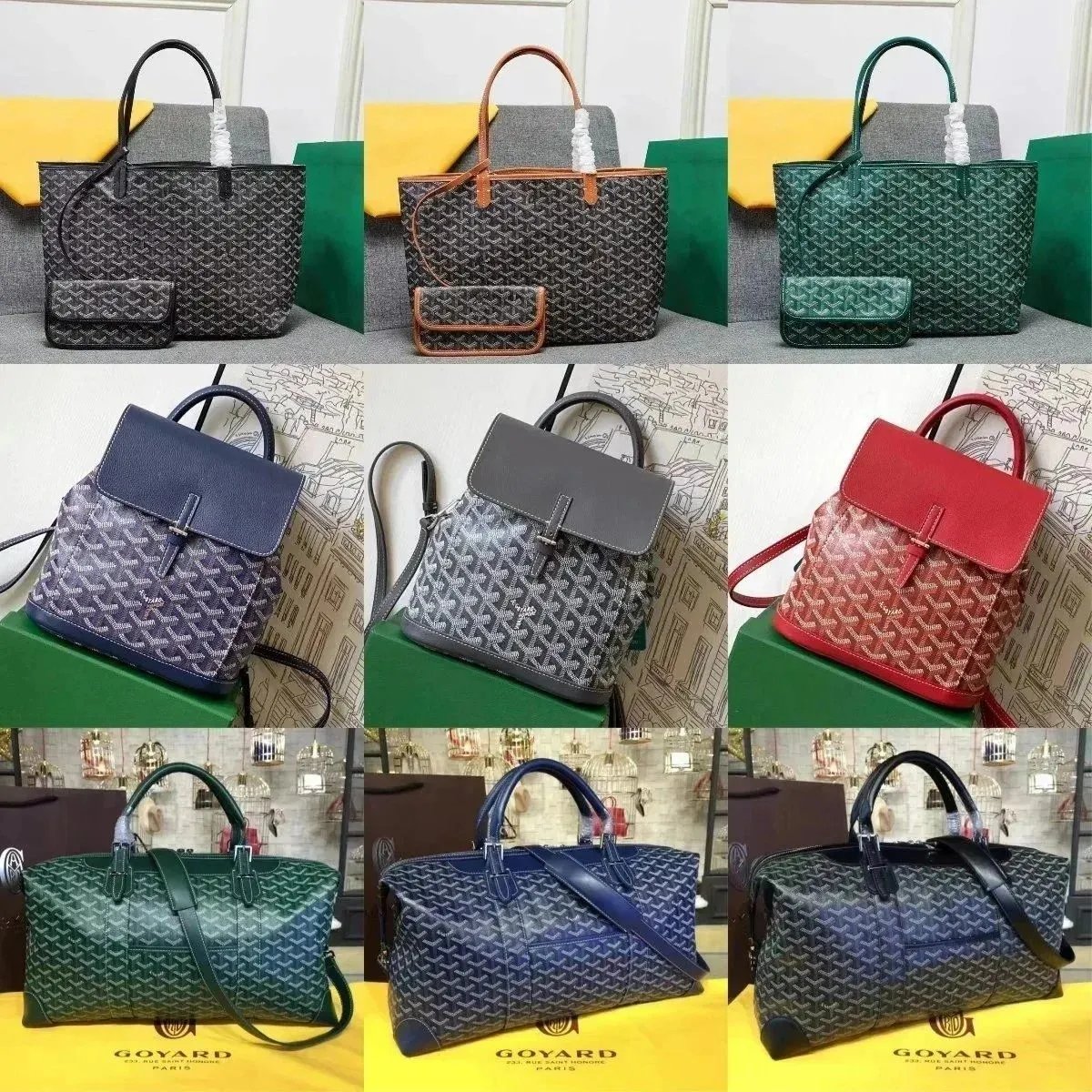 Goyard Saint Louis Tote & Back