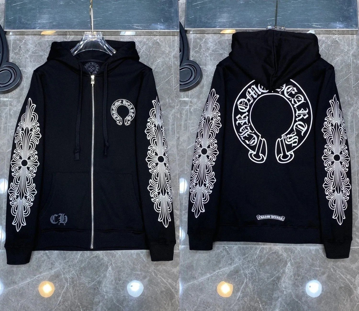 Chrome Hearts Ornate Sleeve Zi