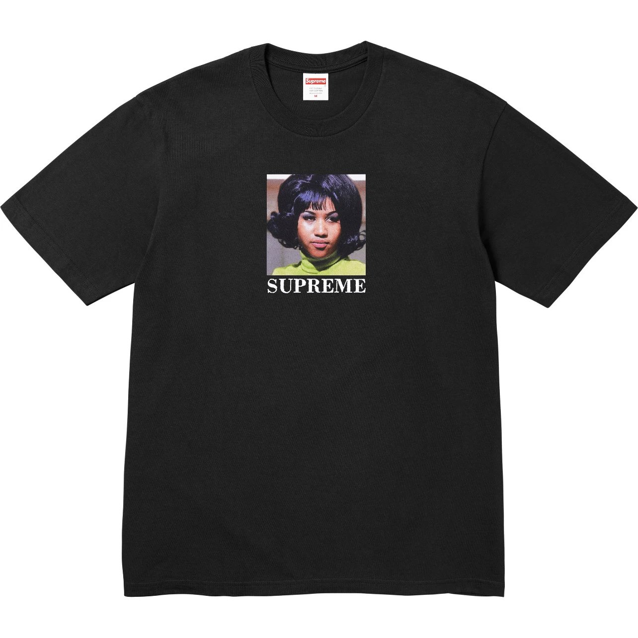 Supreme T-Shirts Sheep Print — Supreme SS26 minimalist, versatile portrait-print, comfortable crew-neck short-sleeve T-shirt—unisex in black.