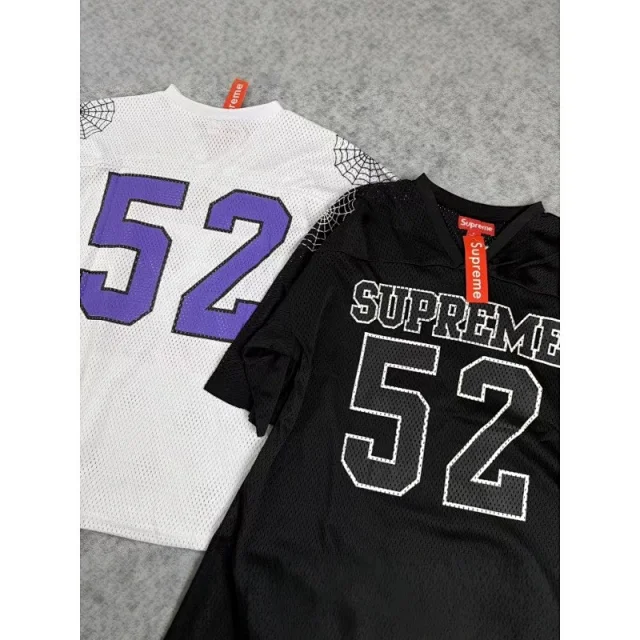 Supreme T-Shirts Mesh number graphic jersey-style T-shirt product detail image 3