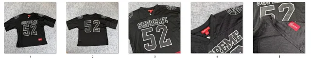 Supreme T-Shirts Mesh number graphic jersey-style T-shirt product detail image 19