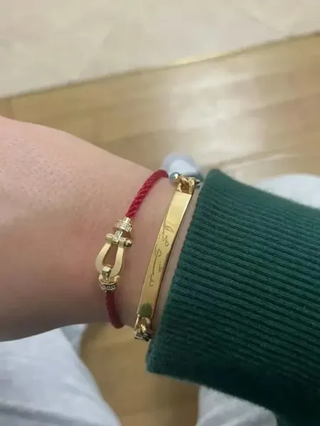 FRED Force 10 White Braided Rope Bracelet - 4