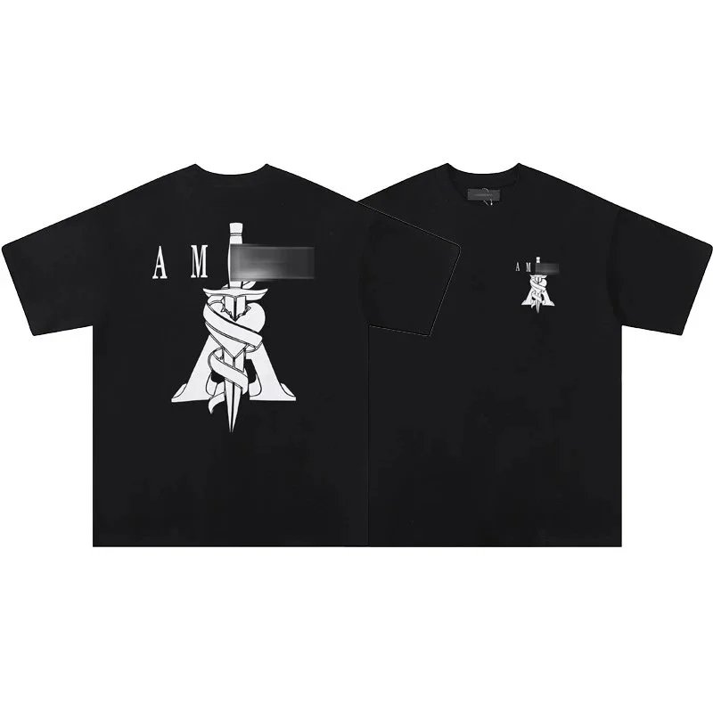 AMIRI T-Shirts Graphic Print T-Shirt — 667 Black [Sacred Sword Wrap]