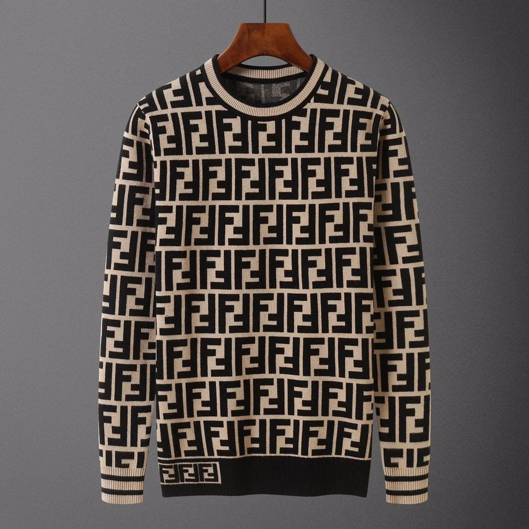 Fendi Knitwear FF Monogram Crewneck Sweater — 5