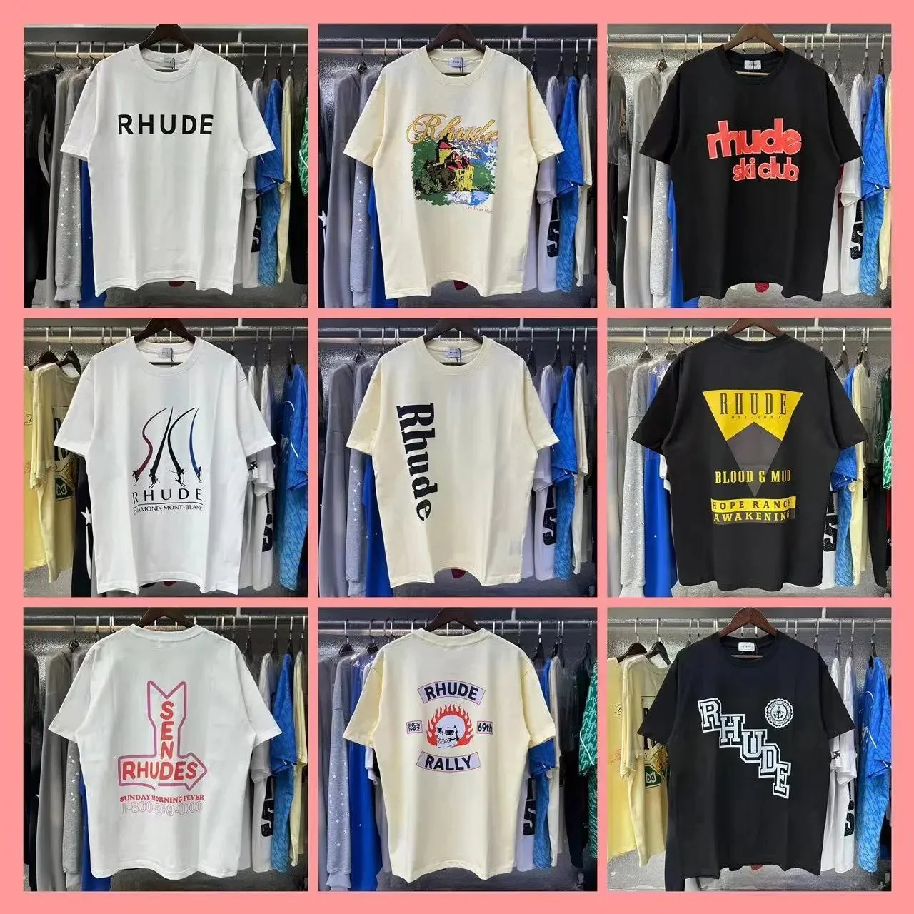 Rhude Graphic T-Shirts [40 sty