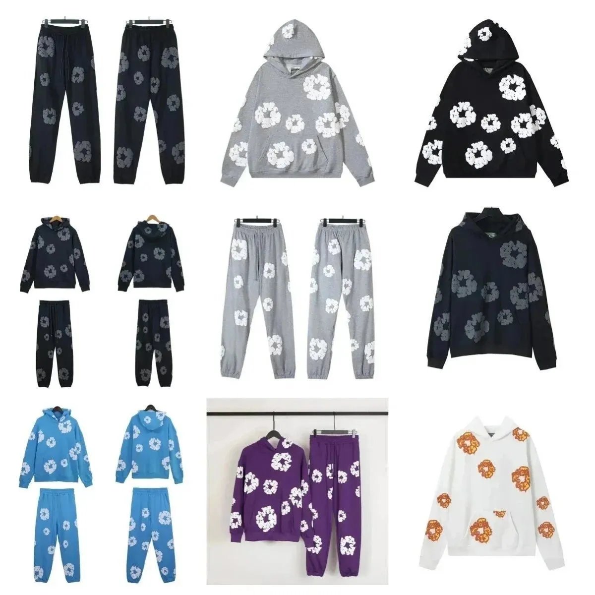 Denim Tears Flower Print Hoodies & Pants [39 styles]