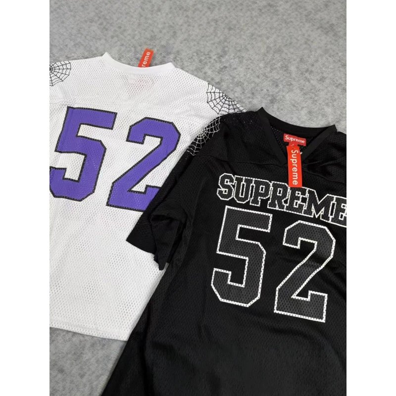 Supreme T-Shirts Mesh number graphic jersey-style T-shirt image 3