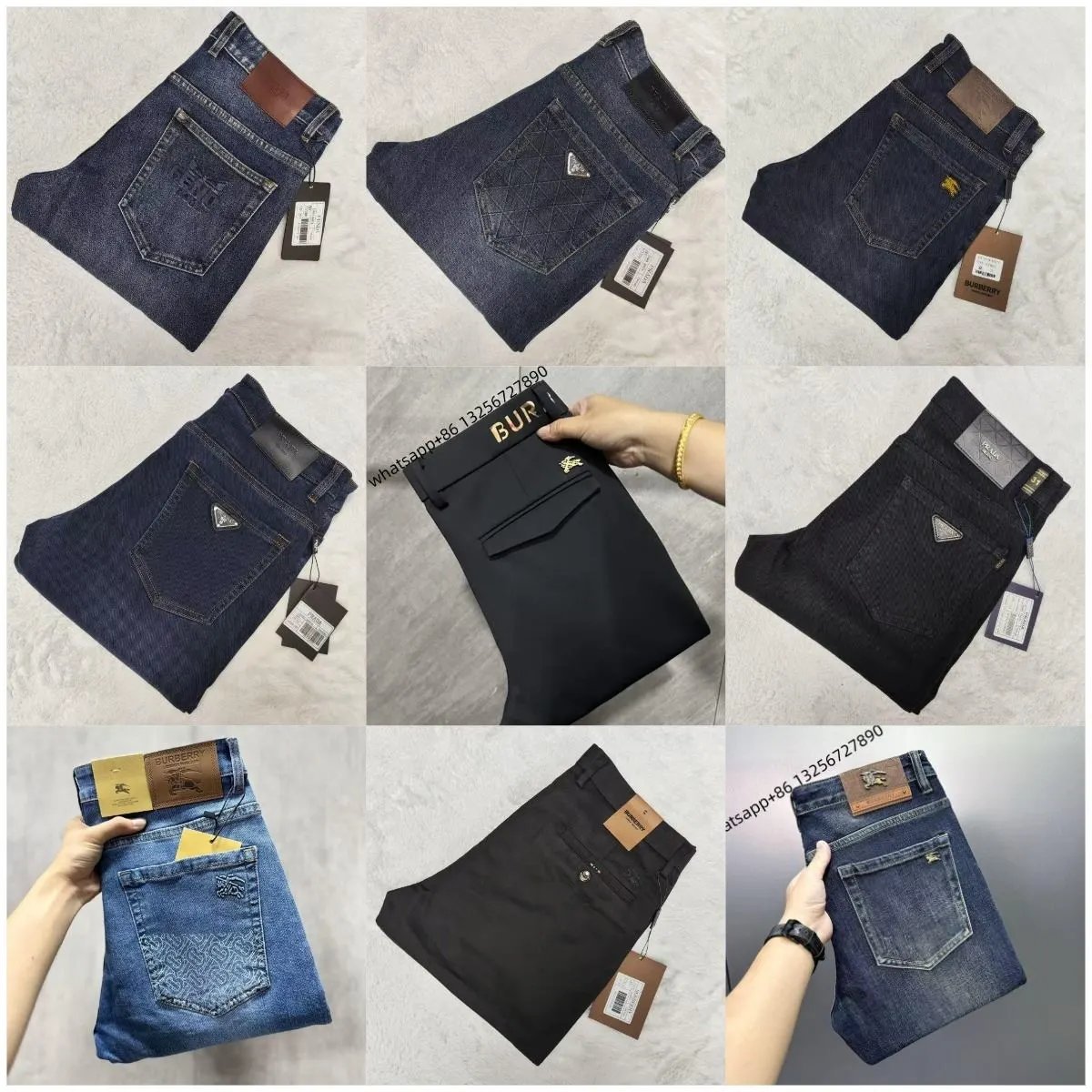 Burberry Prada Moncler Jeans/C