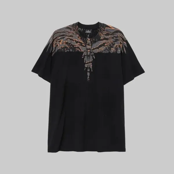 Marcelo Burlon County of Milan Wing Print Black T-Shirt - 1