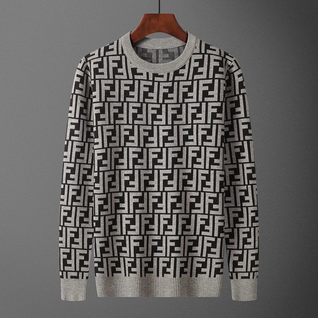 Fendi Knitwear FF Monogram Crewneck Sweater — 2