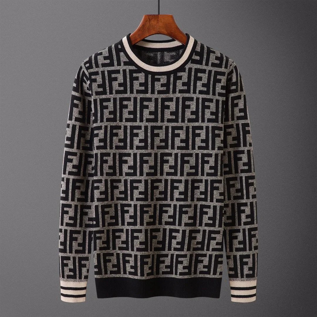 Fendi Knitwear FF Monogram Crewneck Sweater — 4