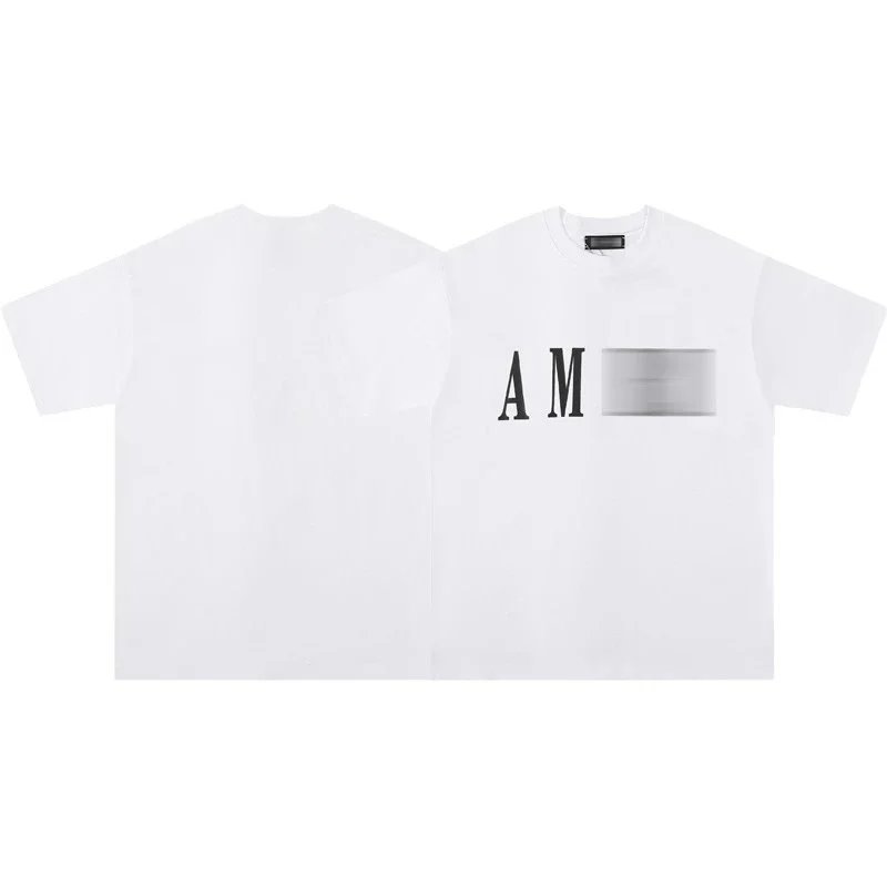AMIRI T-Shirts Graphic Print T-Shirt — 661 White [Black Letters on the Chest]