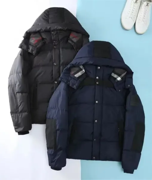 Burberry Hybrid Down Jacket Black and Navy - 1