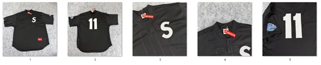 Supreme T-Shirts Mesh number graphic jersey-style T-shirt product detail image 15