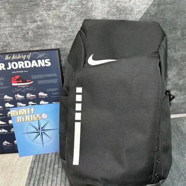 Air Jordan Retro 3 Inspired Backpack Black / Red Elephant Print - 6