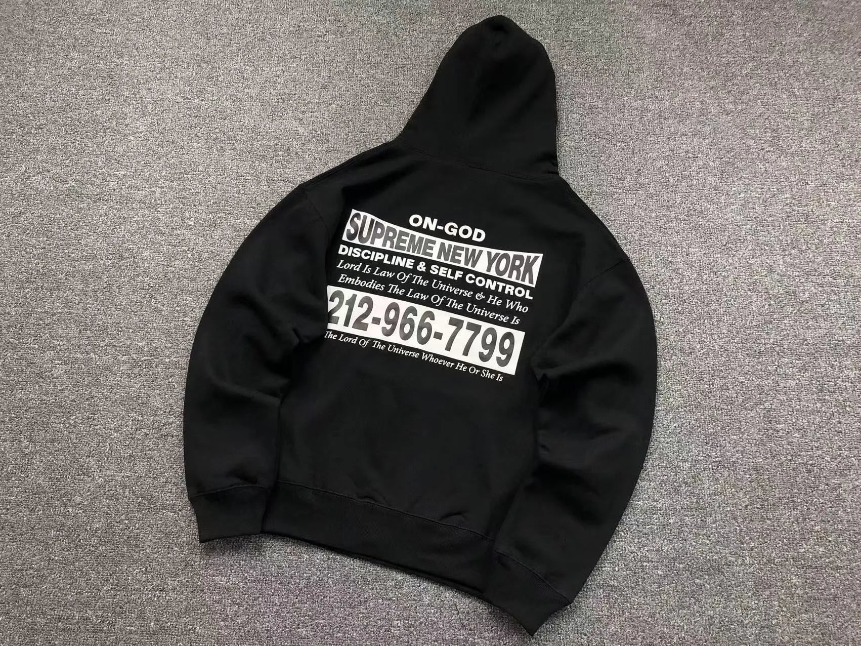 Supreme Hoodies & Sweatshirts Collegiate Number 8 Graphic Crewneck Sweatshirt — E574# Black