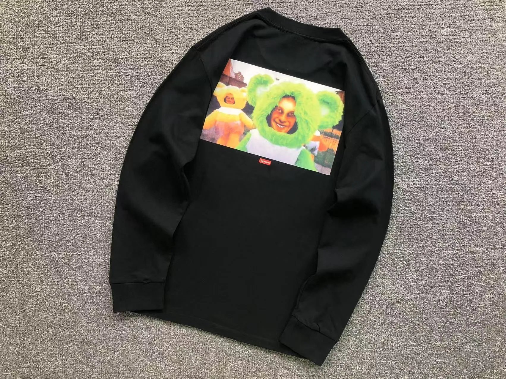 Supreme Hoodies & Sweatshirts Collegiate Number 8 Graphic Crewneck Sweatshirt — E588#Black