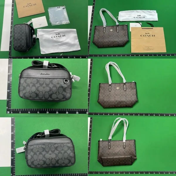 Coach Camera Bag Beige and Black Crossbody Bag - 2