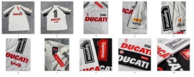 Supreme T-Shirts Mesh number graphic jersey-style T-shirt product detail image 9