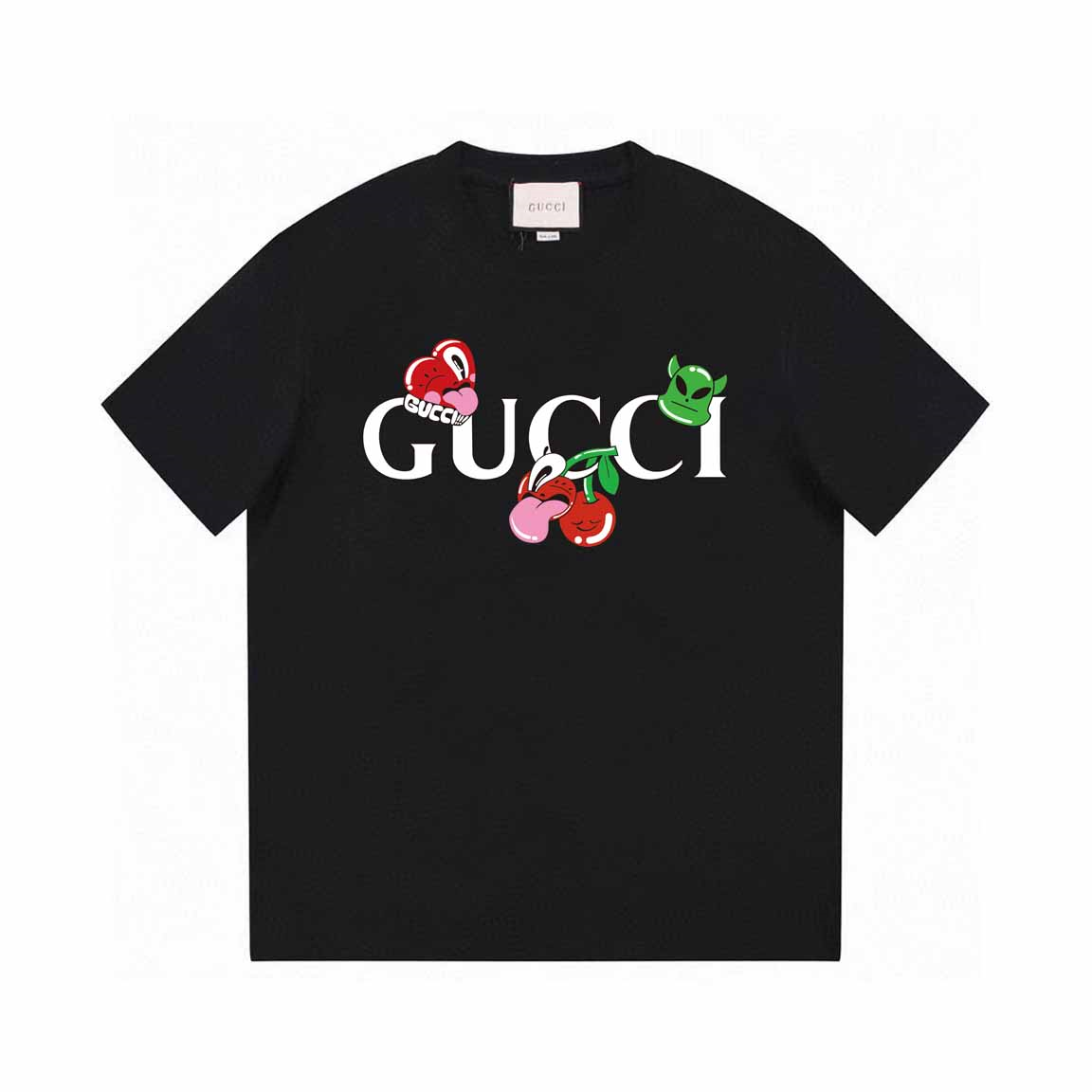 Gucci Cherry Monster Print T-S