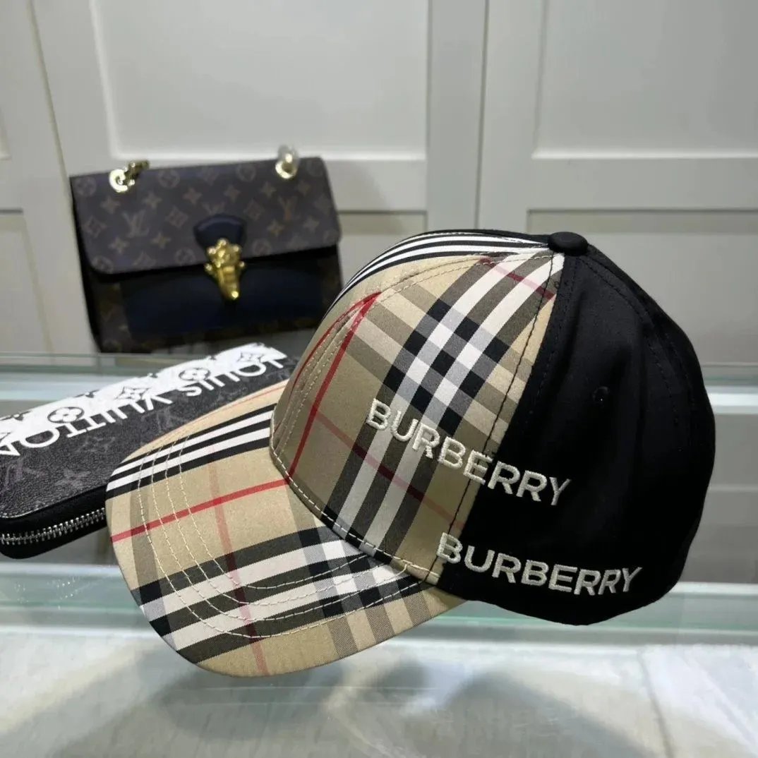 Burberry Check Print Baseball 